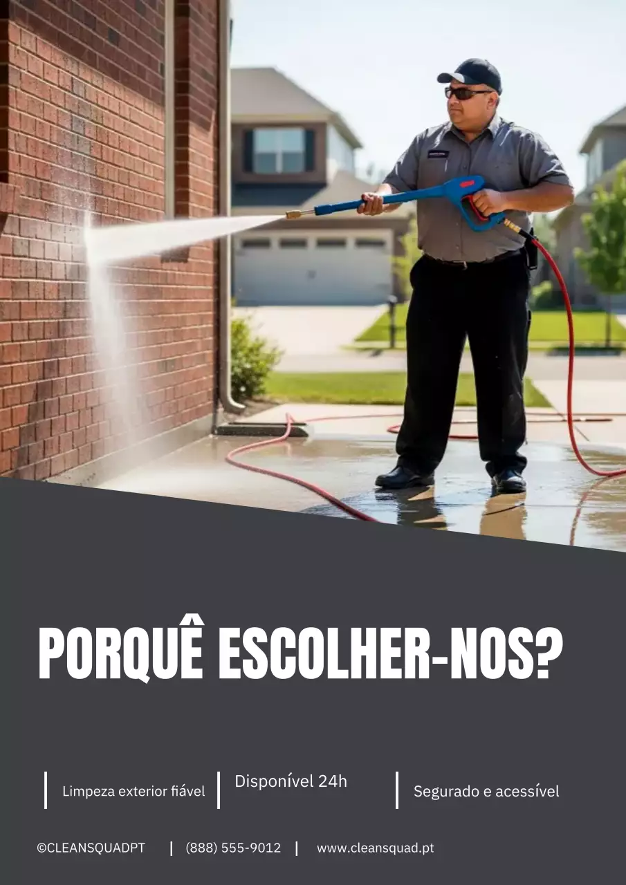 Cartaz de propaganda de limpeza moderna cinza