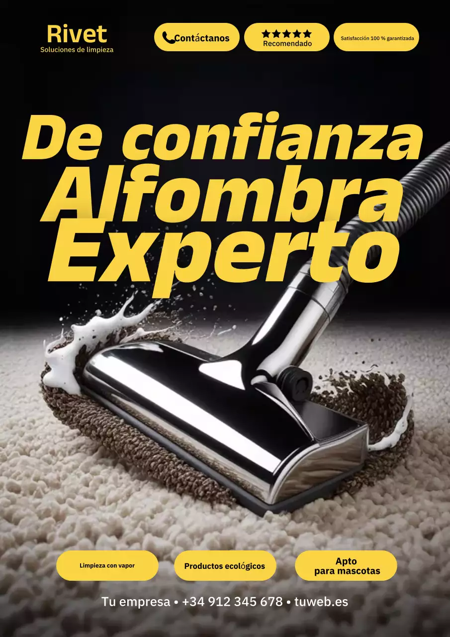 Cartel publicitario de limpieza moderna en beige