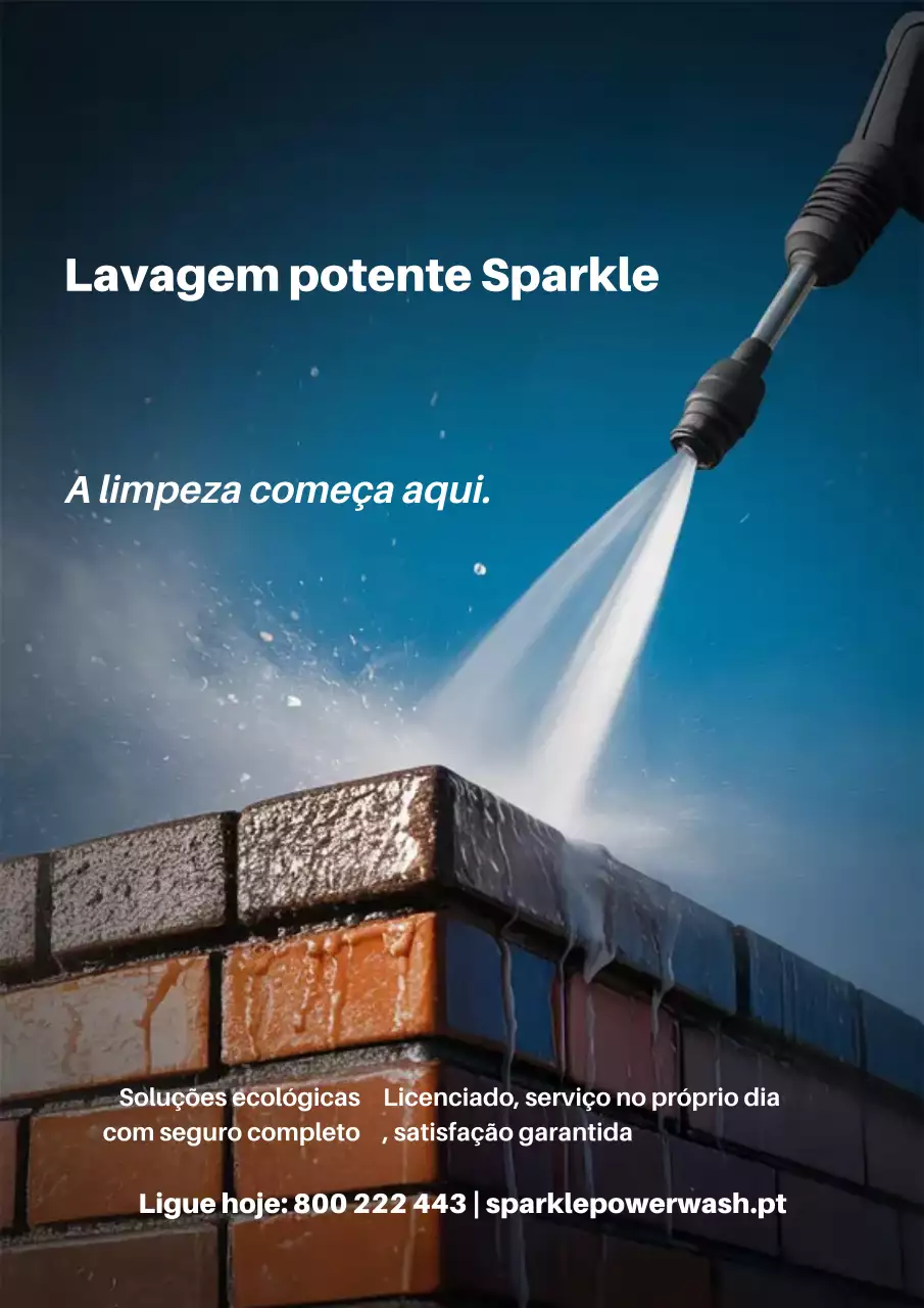 Cartaz promocional de limpeza moderna azul