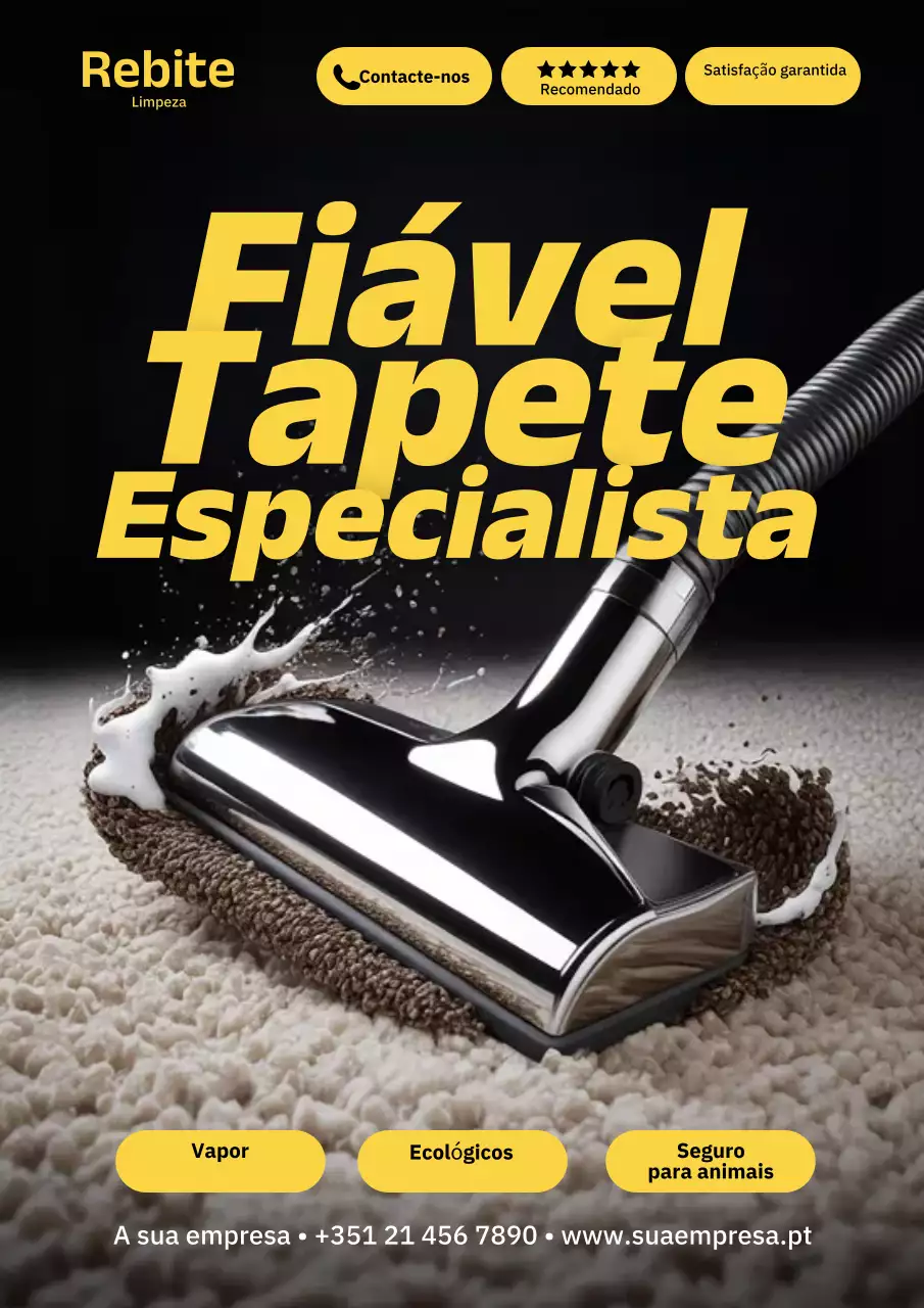 Cartaz de anúncio de limpeza moderna bege