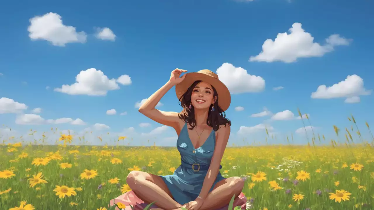 귀엽고 사랑스러운 노란색 자연 배경 사진