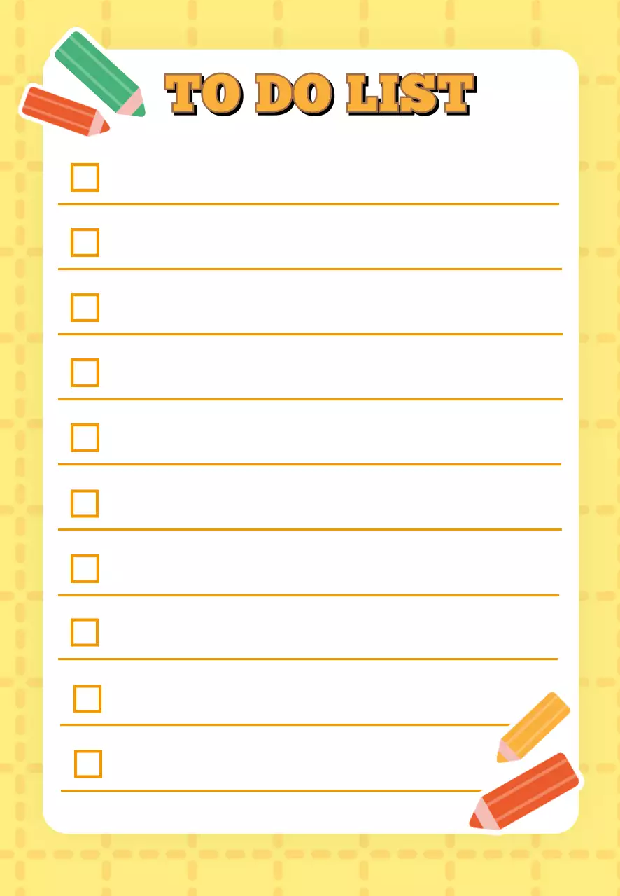 노랑 아기자기한 일정 안내