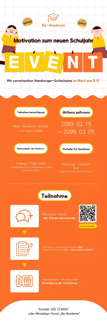 Ankündigung der Orange Simple Academy-Unterstützungsveranstaltung zum neuen Semester