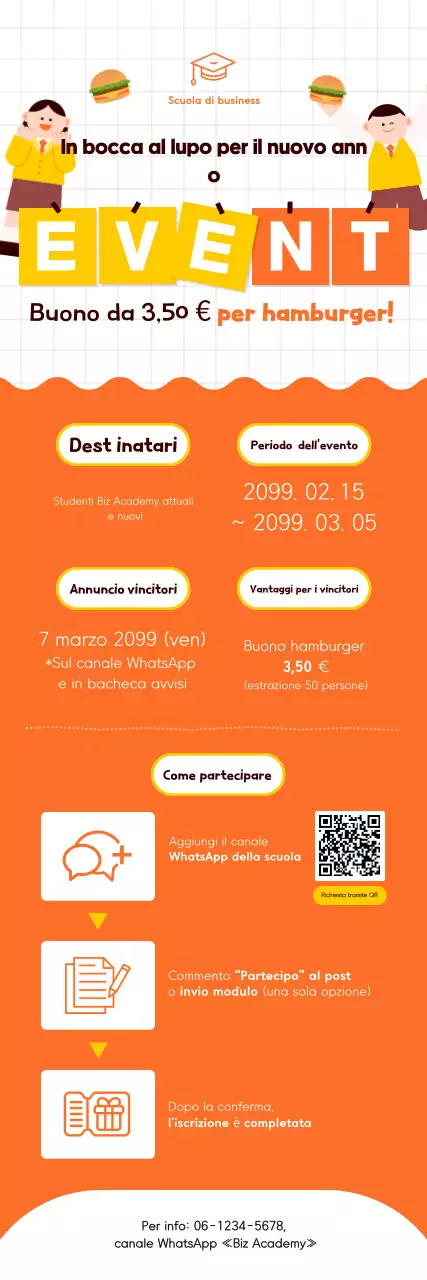 Annuncio dell'evento di supporto per il nuovo semestre di Orange Simple Academy