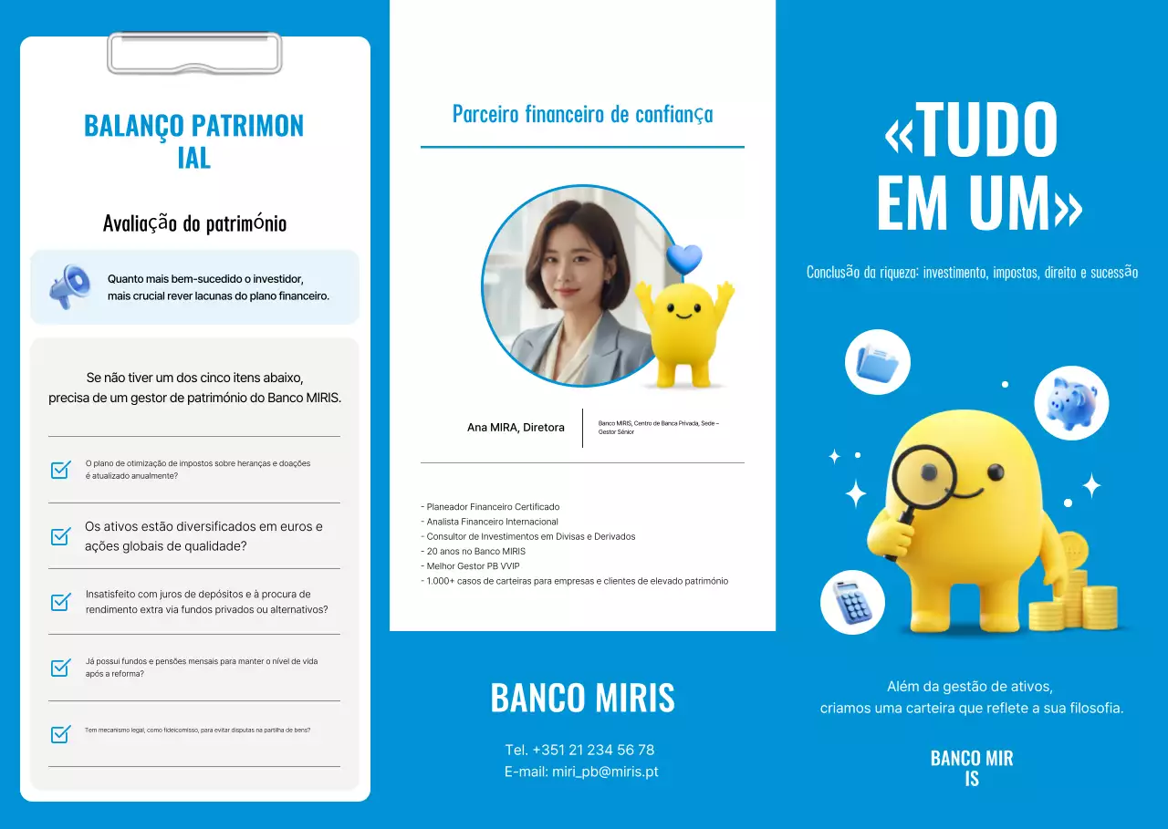 Guia de Private Banking do Blue Neat Bank