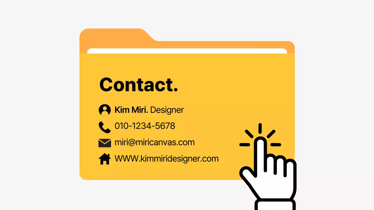 주황 심플 자기소개 포트폴리오