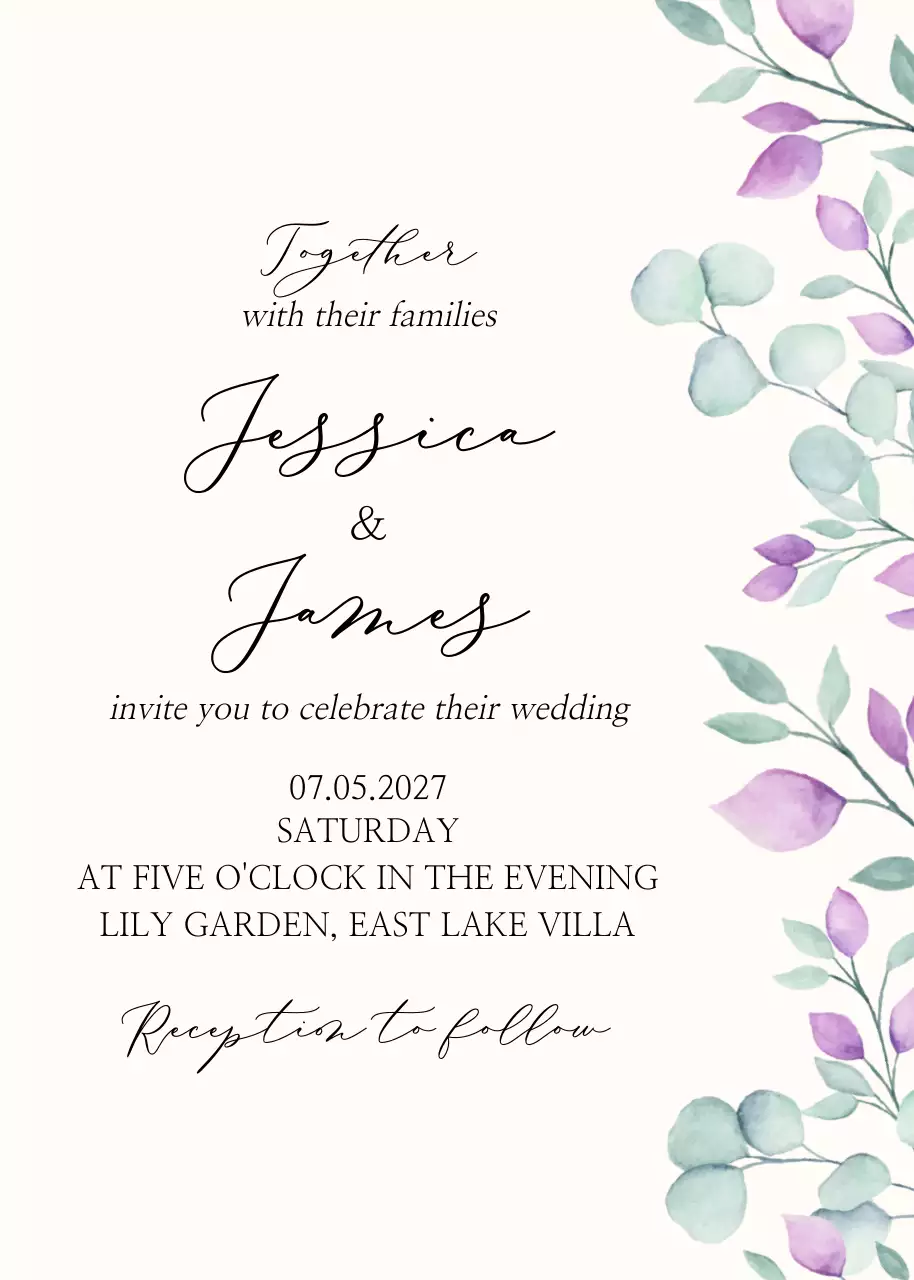 Purple Flower Frames