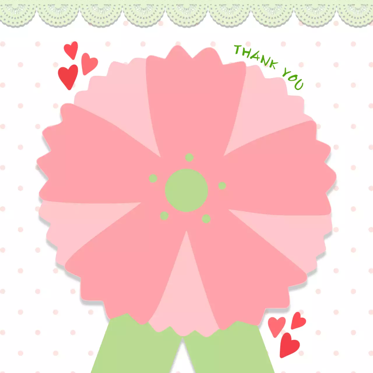 핑크 심플 카네이션 가정의달 미니 노트