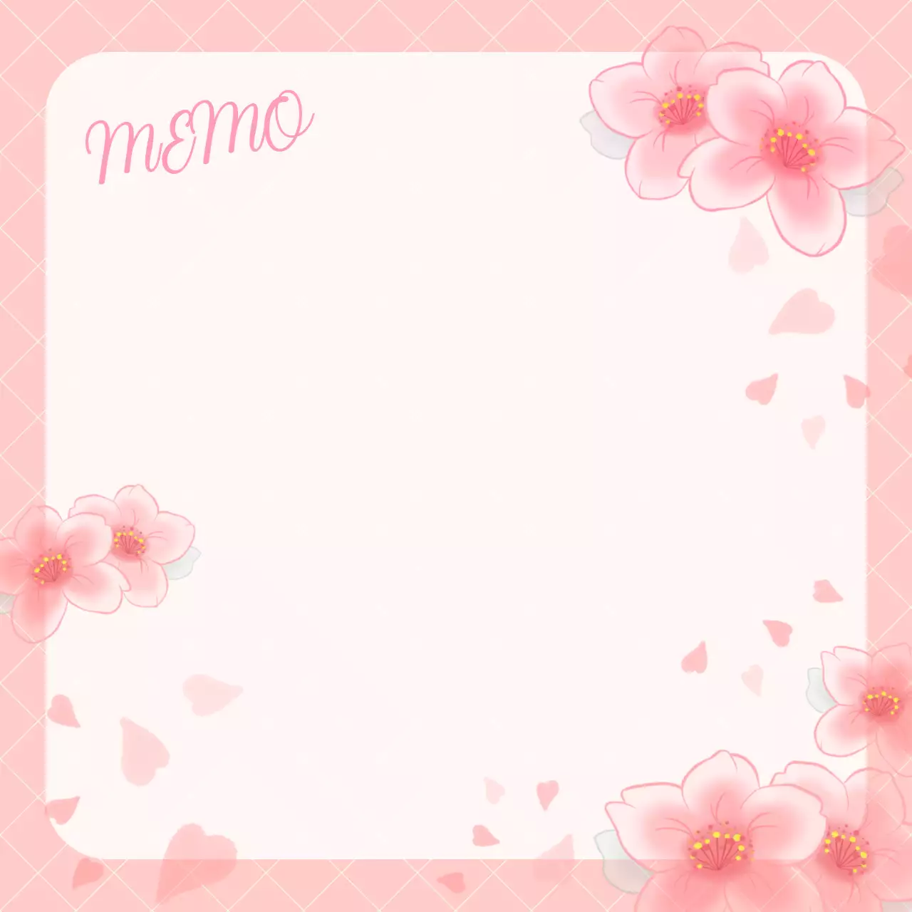 핑크 아기자기한 편지