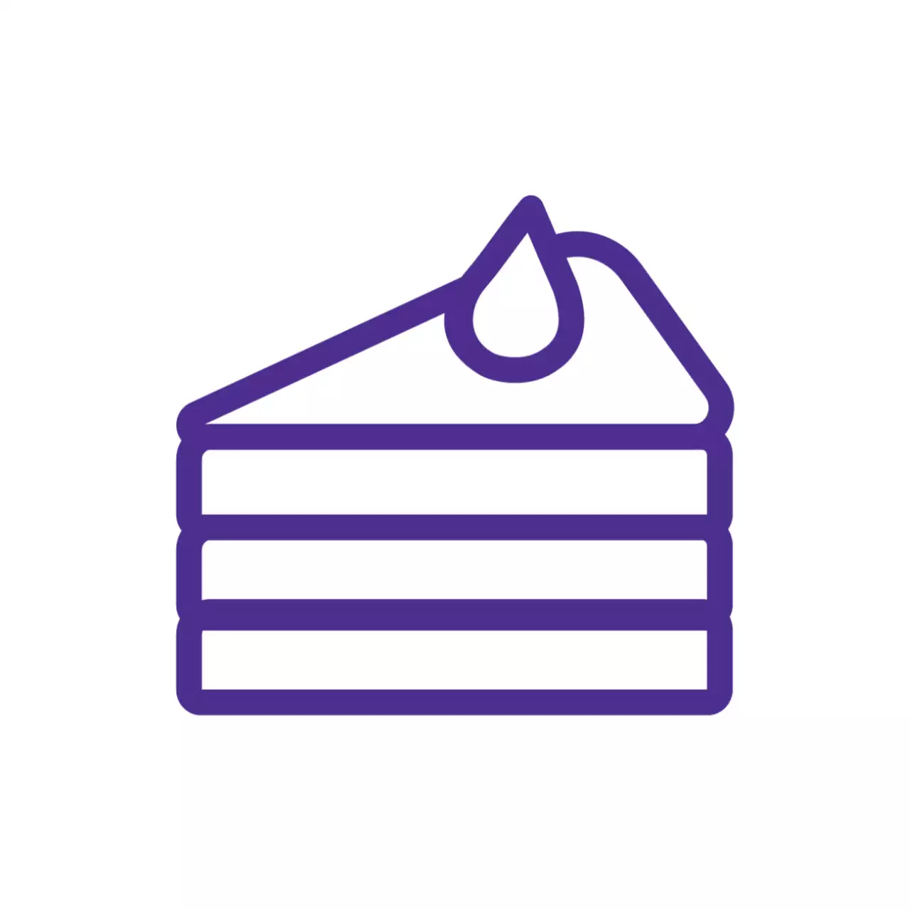 보라 심플 케이크 메뉴 홍보