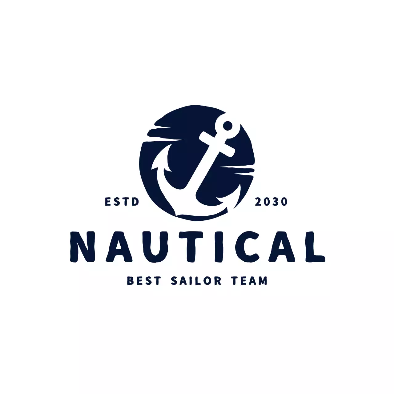 navy minimalist nautical business