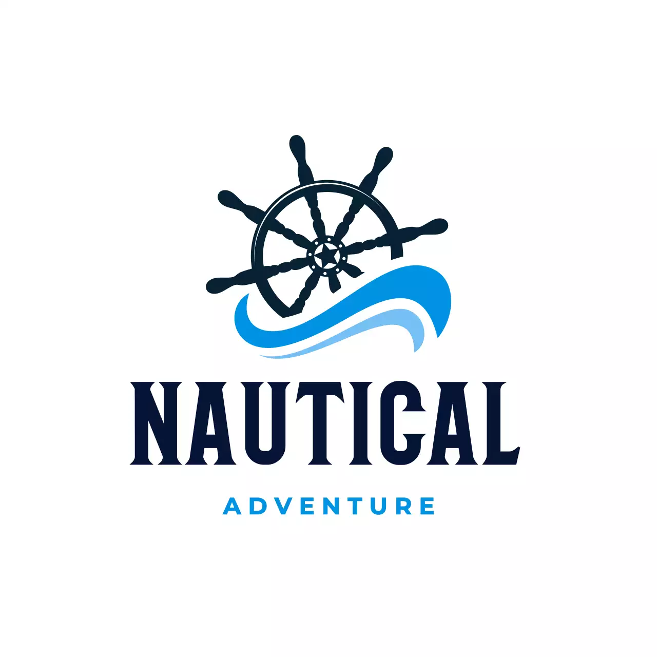 blue classic nautical advertisement