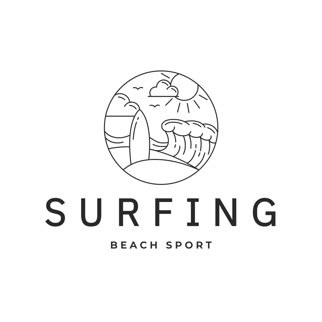 black minimal surfing guide