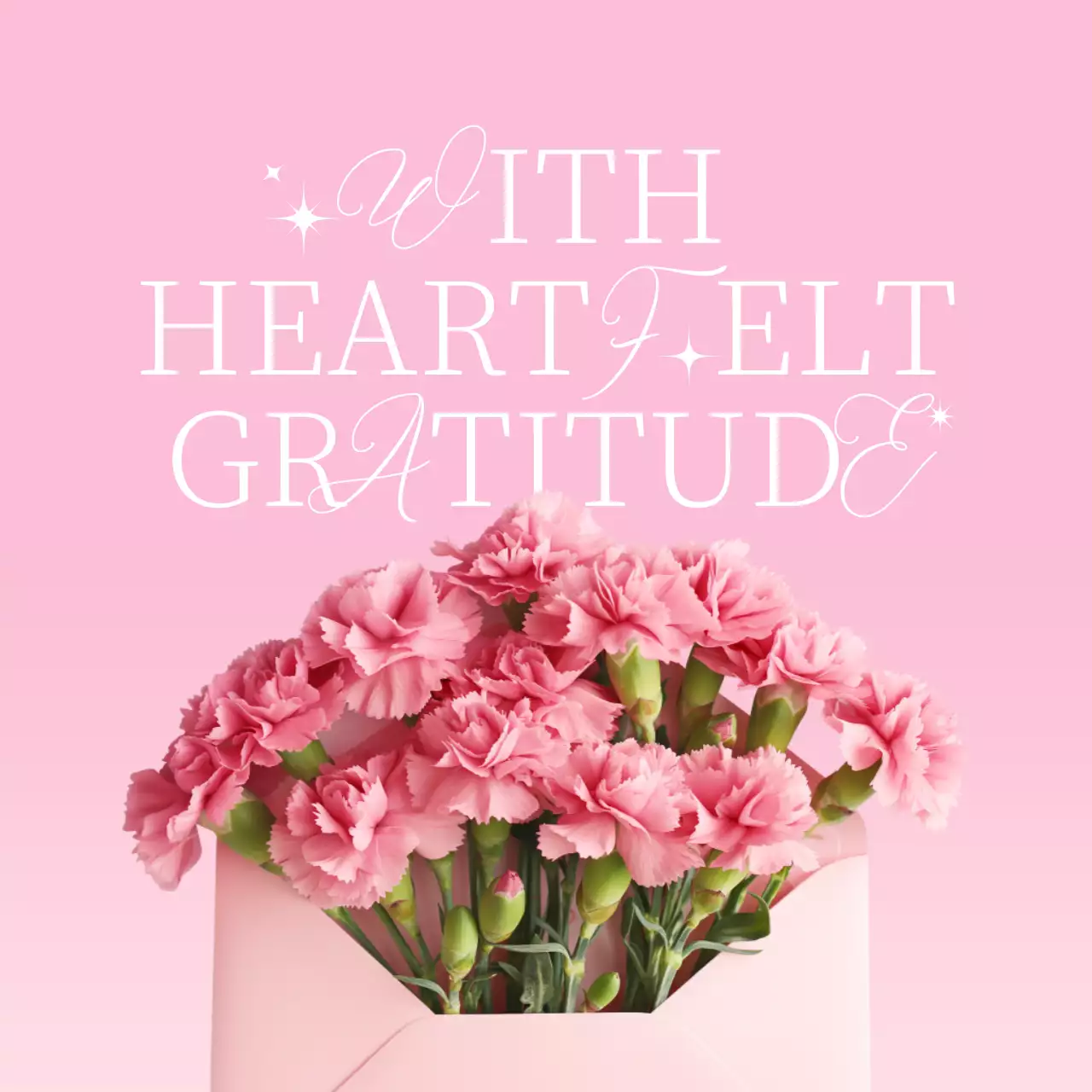 분홍색 아기자기한 감사 기념