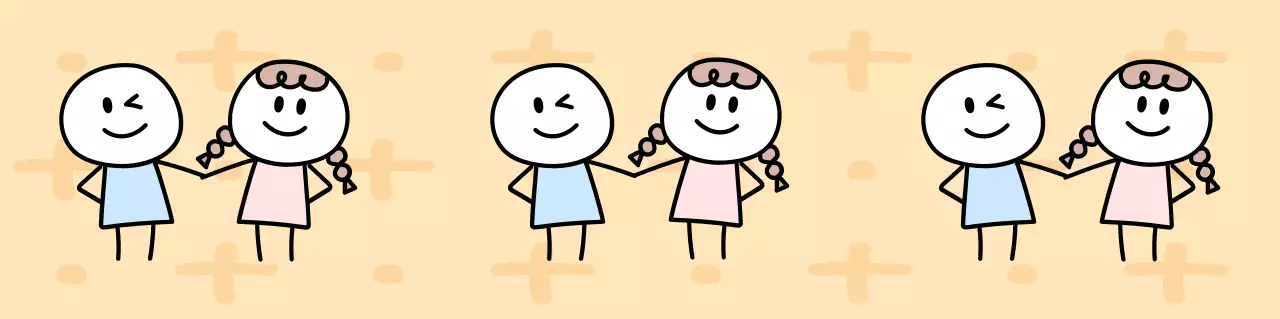 베이지 아기자기한 커플 홍보