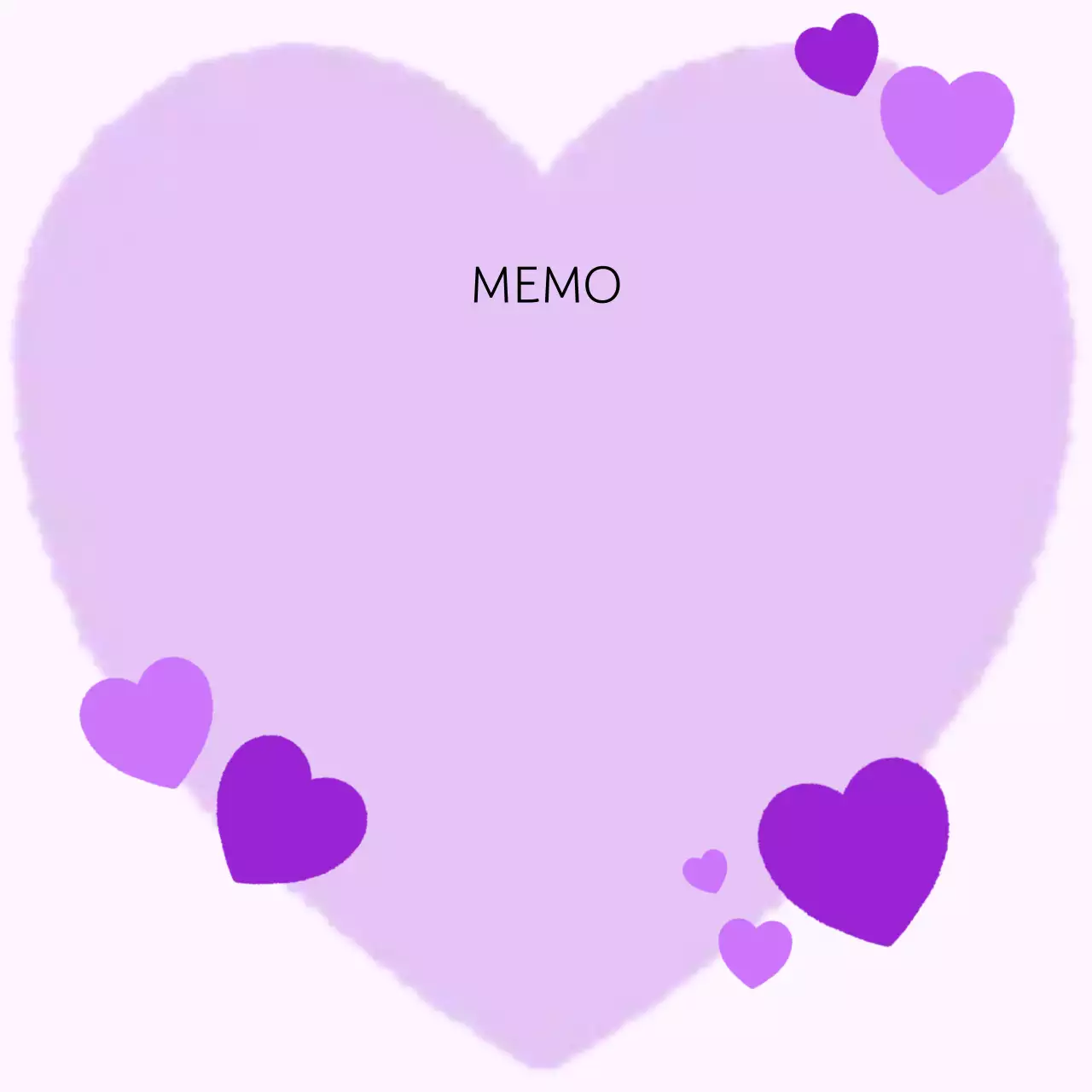 보라 아기자기한 문구 프레임