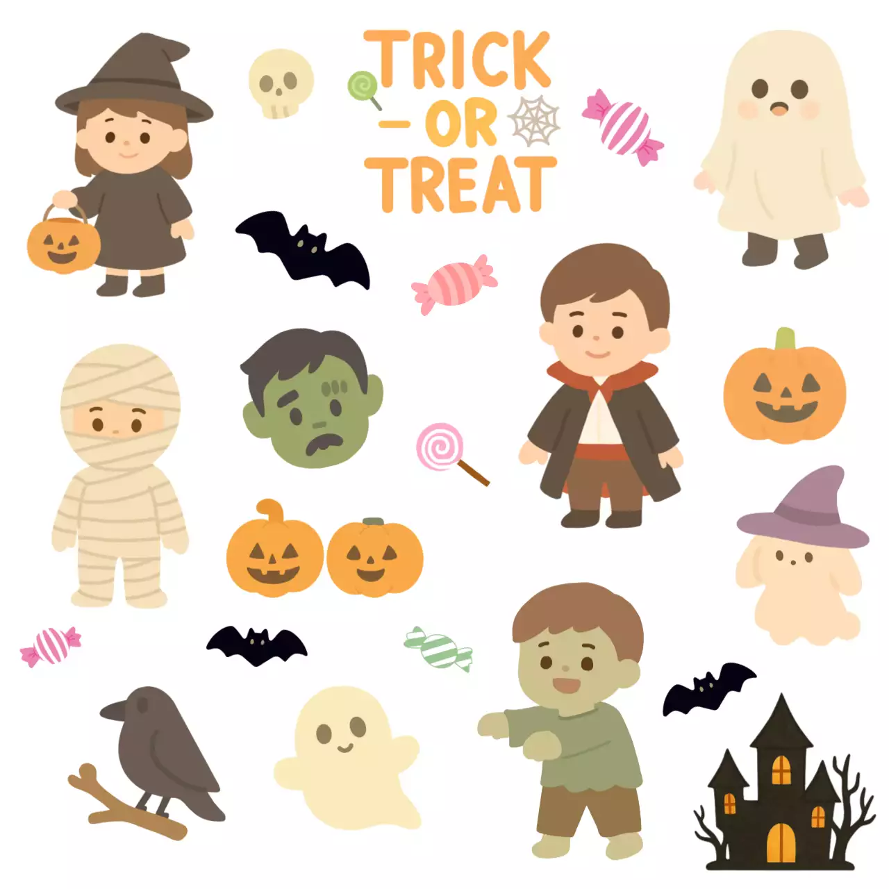 파스텔톤의 아기자기한 할로윈 코스튬 안내