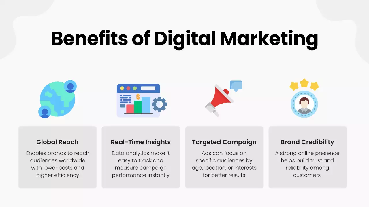 그레이 심플 디지털 마케팅 전략