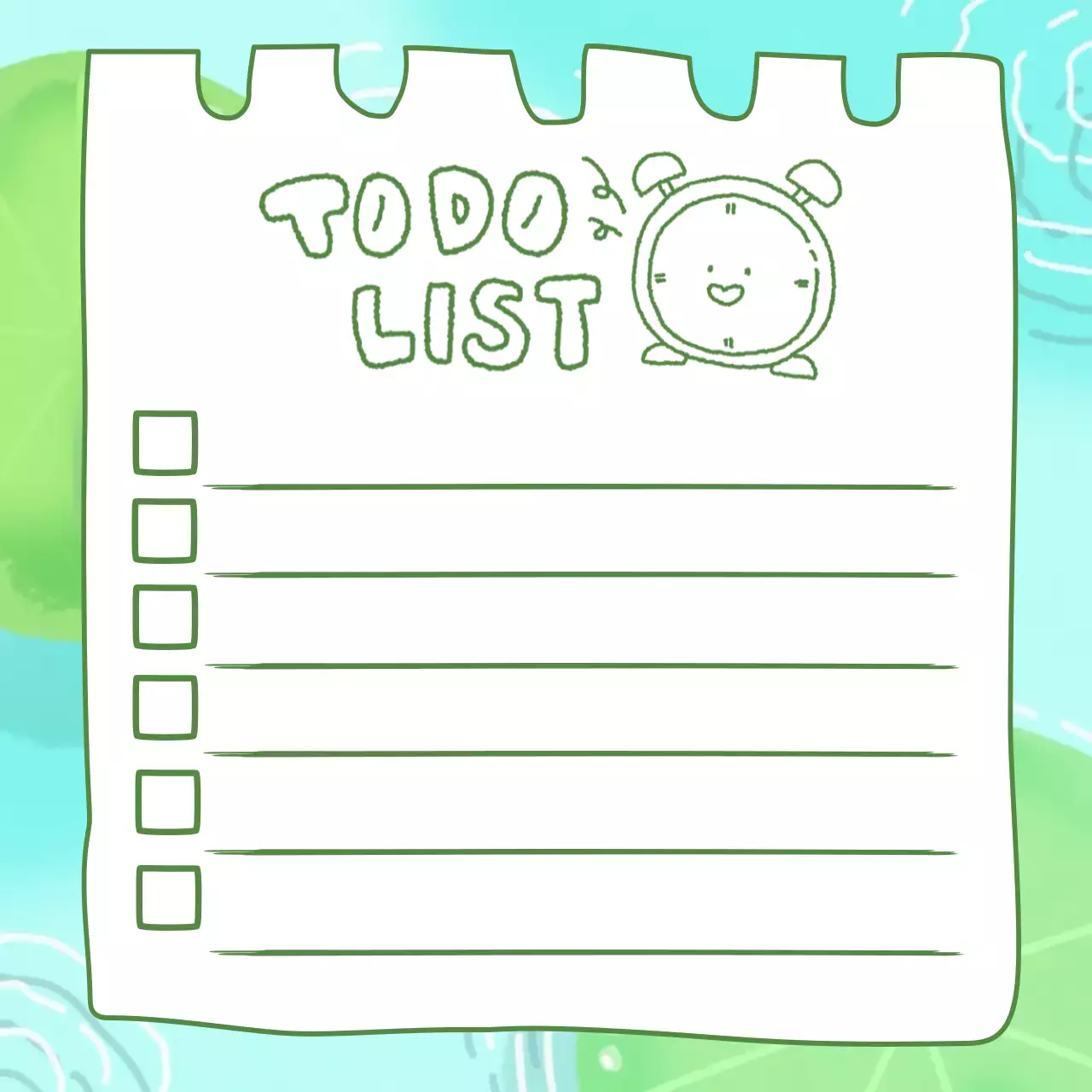 연두 귀여운 목록 문구