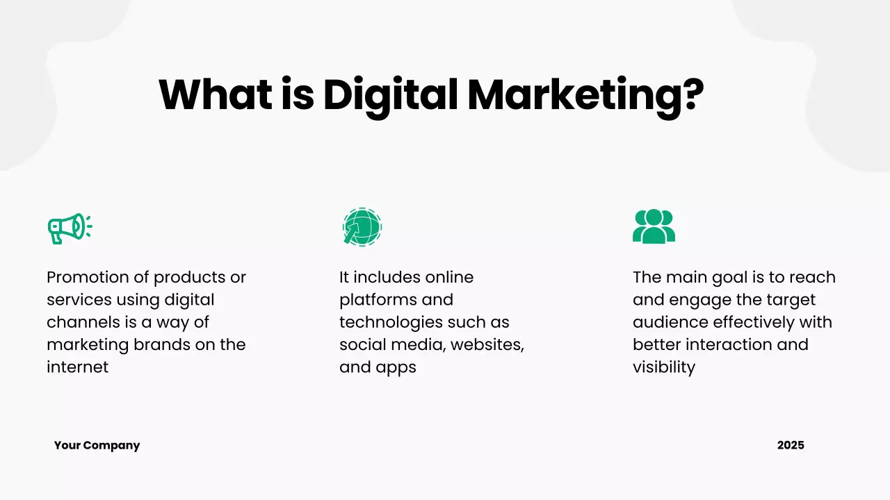 그레이 심플 디지털 마케팅 전략