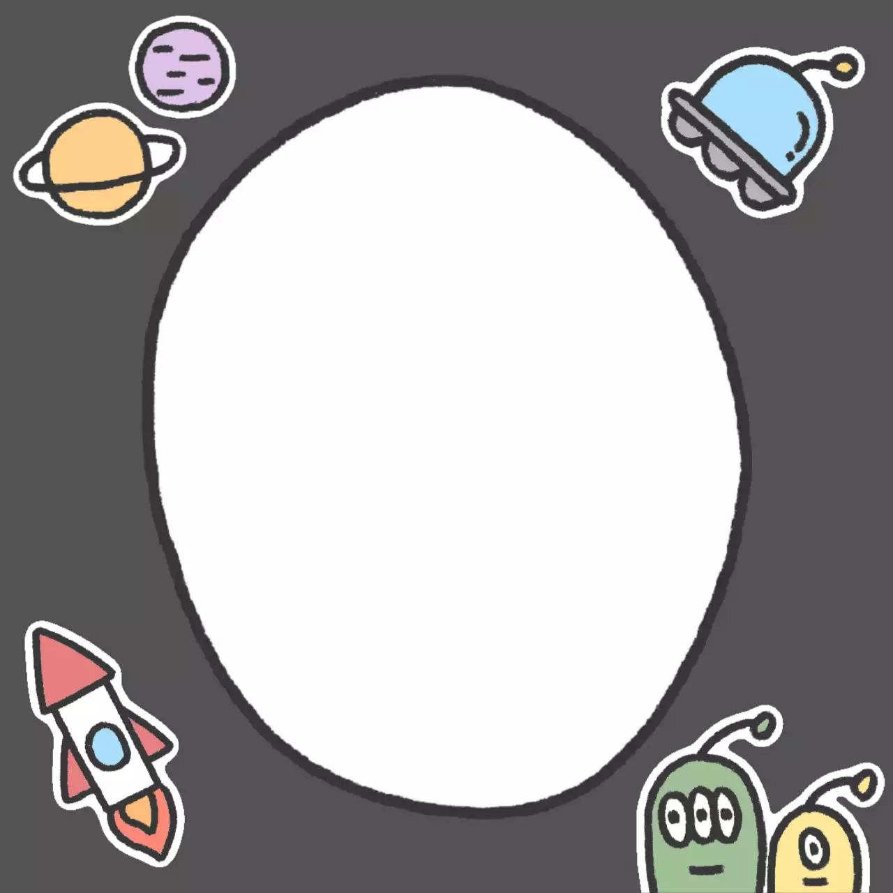 귀여운 우주 세계에 무엇을 적을까