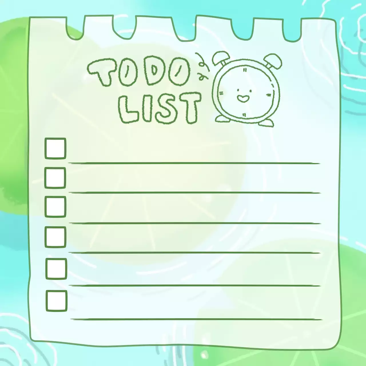 연두 귀여운 목록 문구