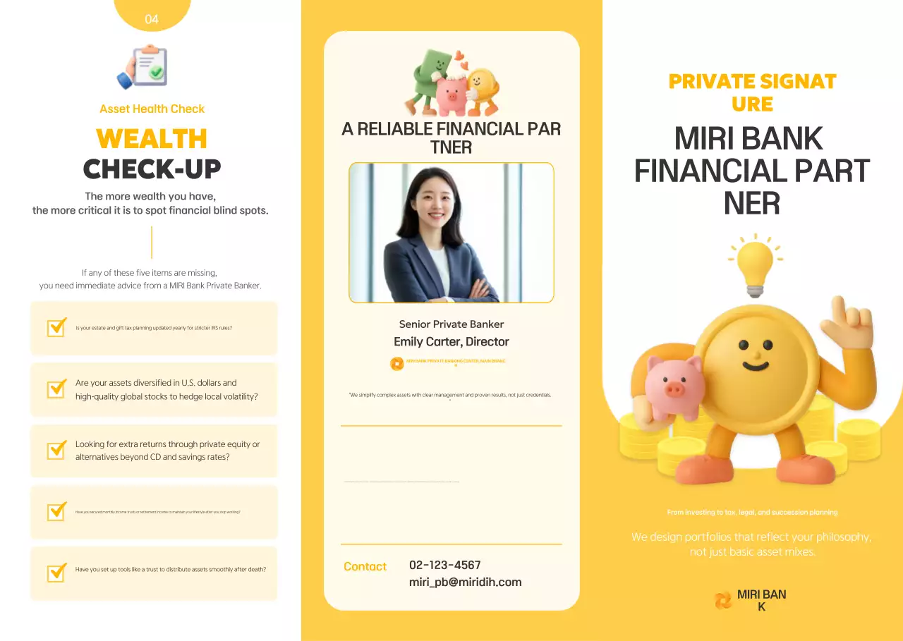 Promoção Yellow Modern Financial Partner