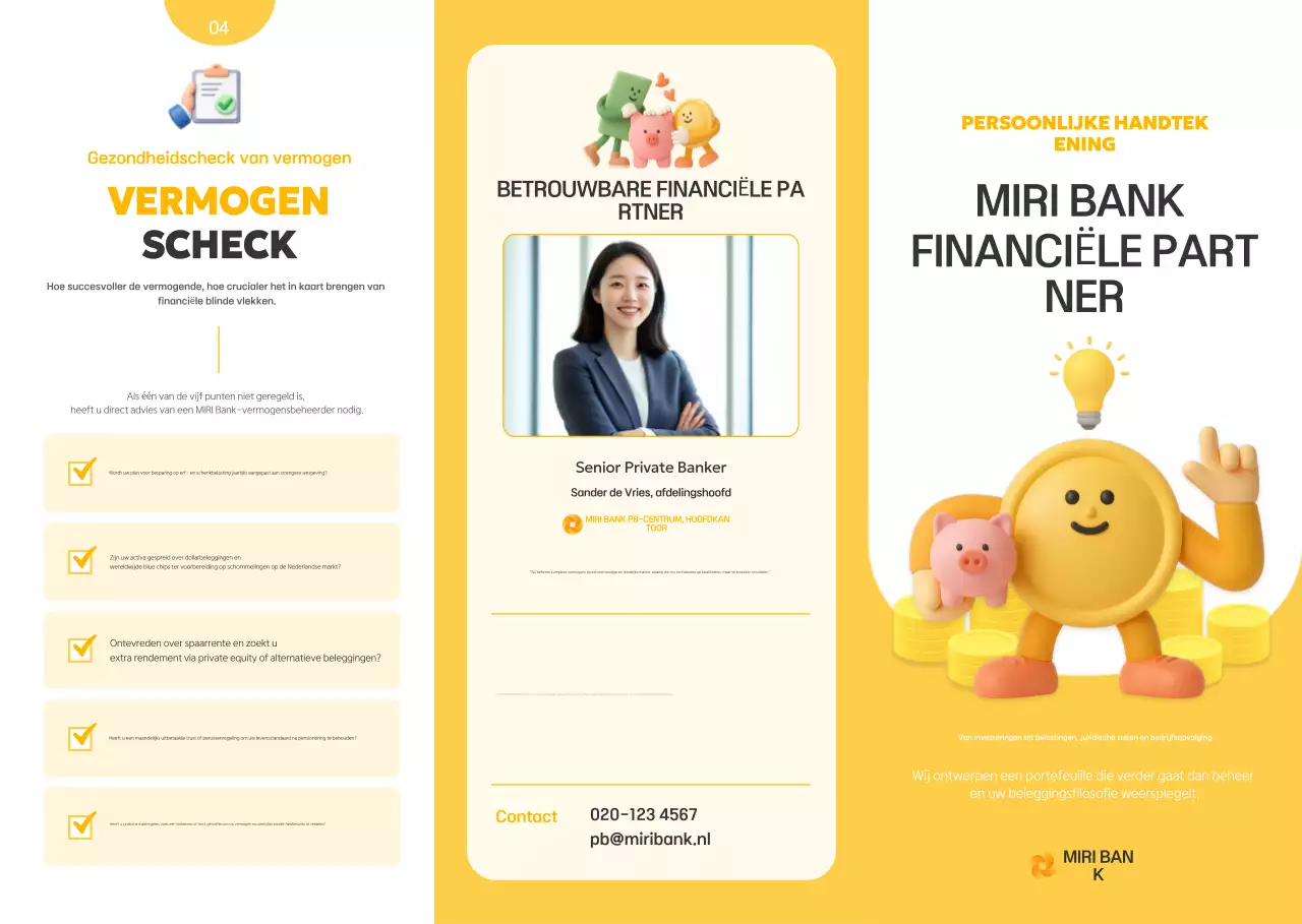 Promotie van Yellow Modern Financial Partner