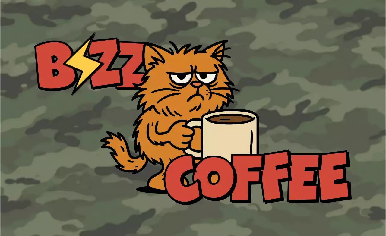 카키 힙한 커피 홍보