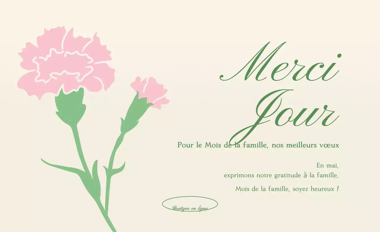 Célébration du Mois de la Famille Rose Simple