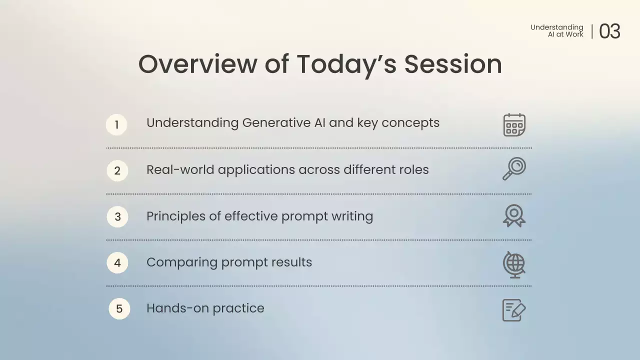 화이트 모던 AI 교육 가이드