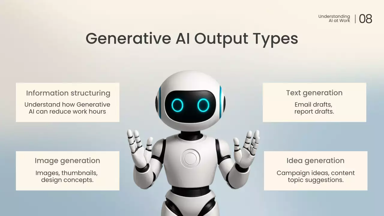 화이트 모던 AI 교육 가이드
