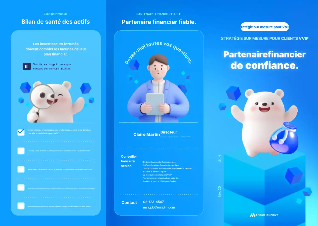 Promotion Blue Modern Financial Partners