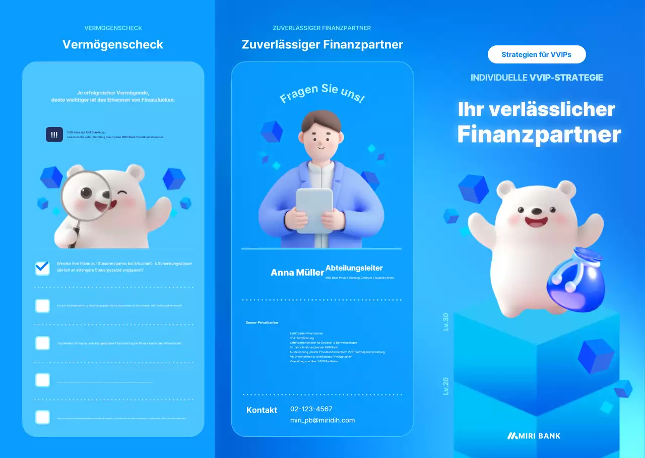 Blue Modern Financial Partners Promotion