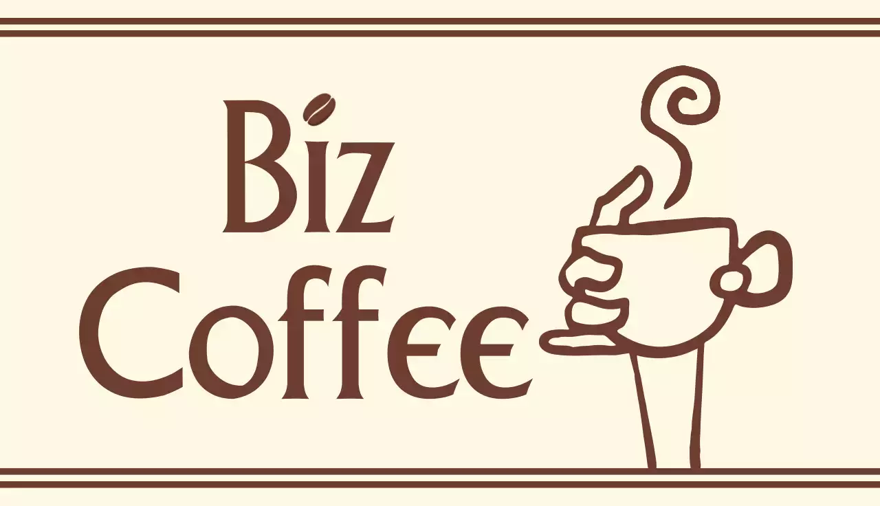 베이지 심플 카페 홍보