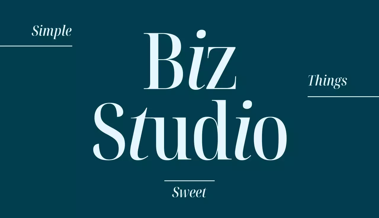 남색 심플 비즈니스 로고