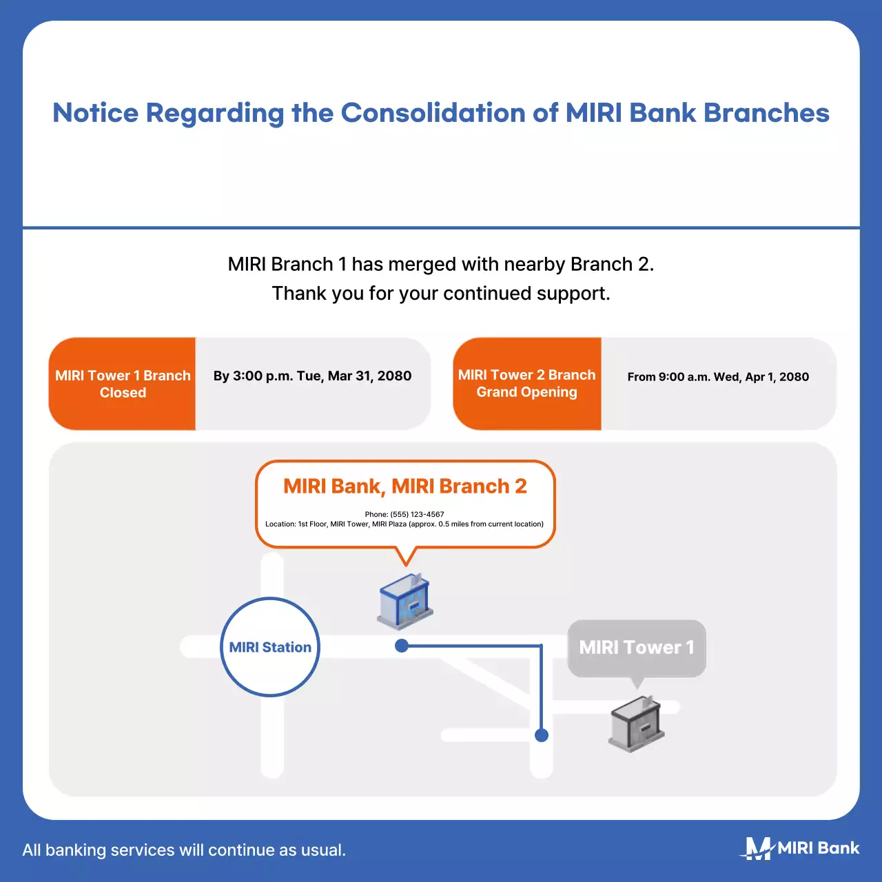 Blue Neat Bank Business Hours Guide
