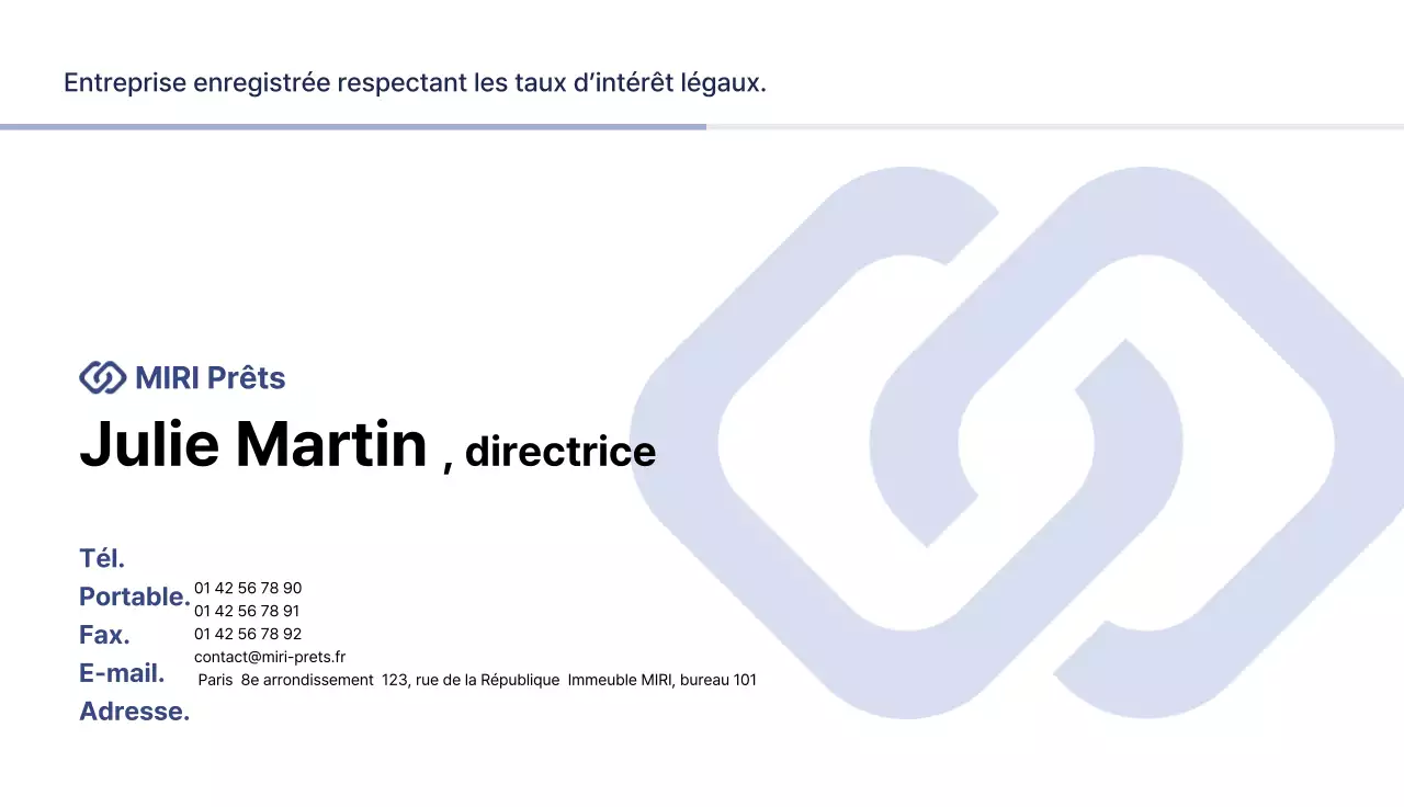 Carte de visite grise et soignée pour la promotion