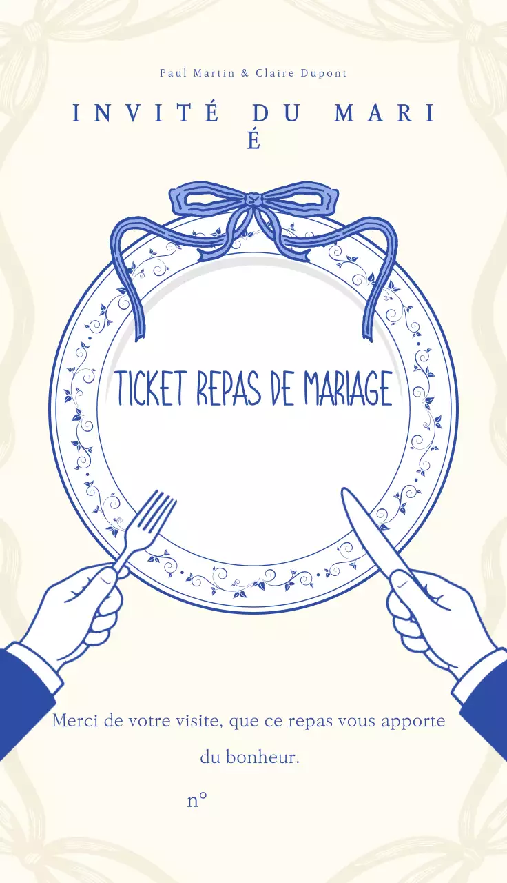 Guide de mariage simple beige