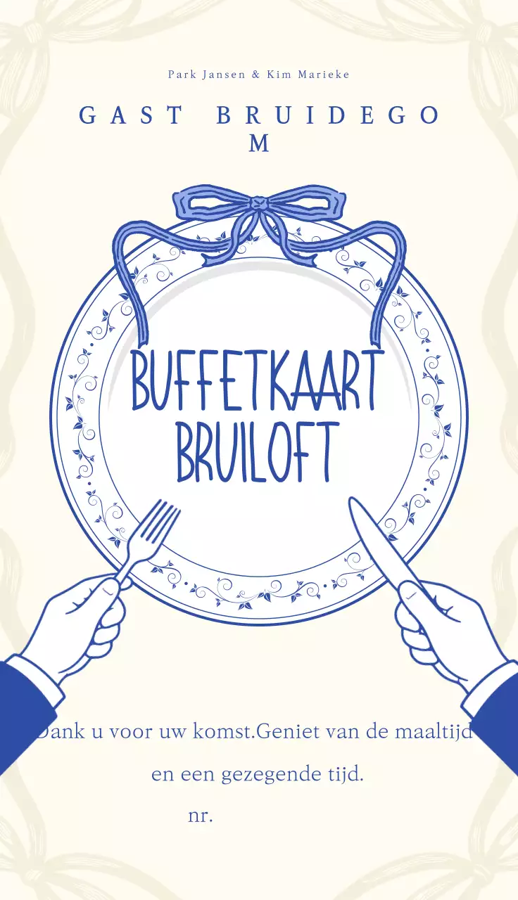 Beige Eenvoudige Trouwgids