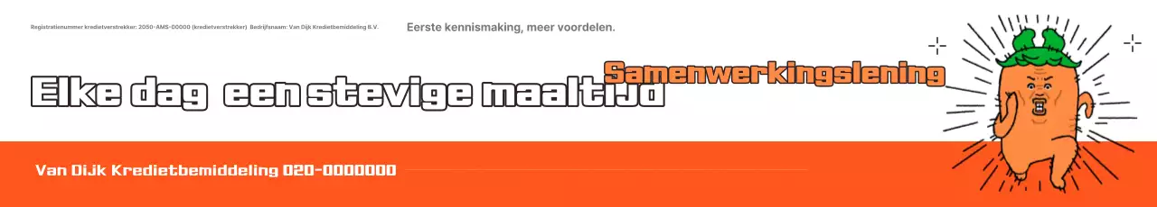 Advertentie voor een lening van Orange Simple Financial