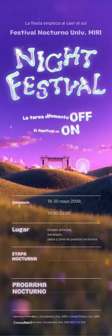 Información sobre el Festival de la Universidad Bora Minimal