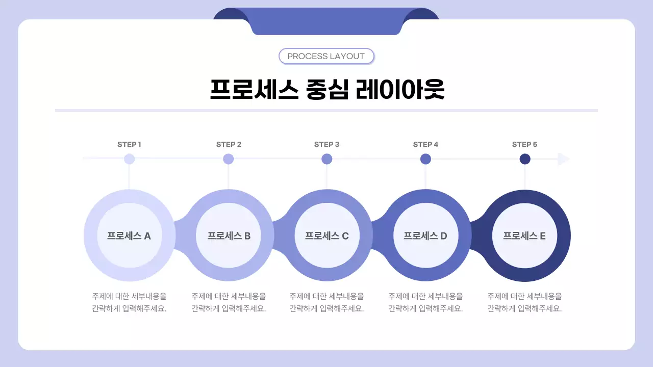 파란색 깔끔 비지니스 설명 안내