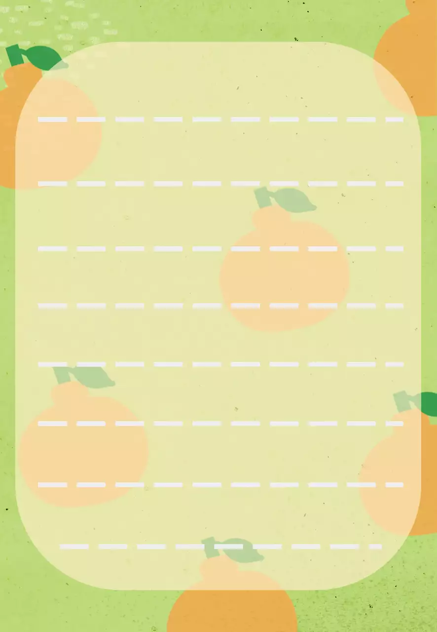 연두 아기자기한 과일 편지