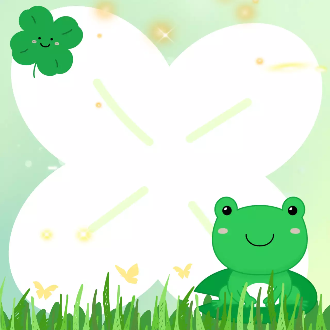 초록색 아기자기한 자연축제 안내