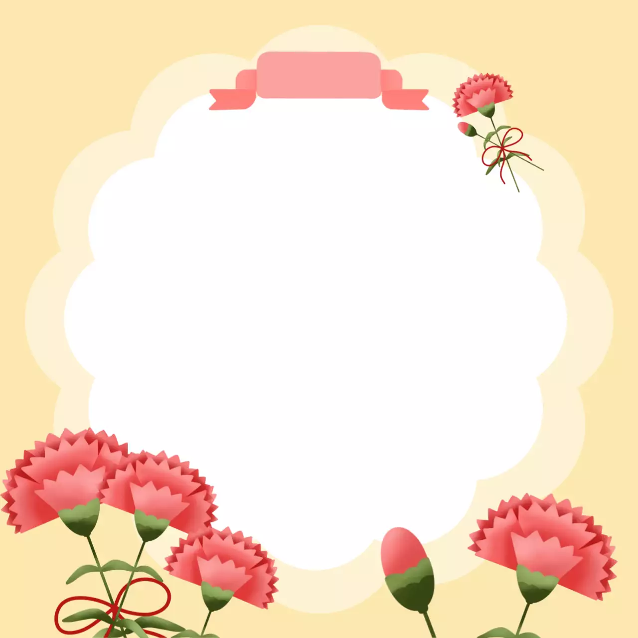 연노랑 사랑스러운 감사 포토프레임