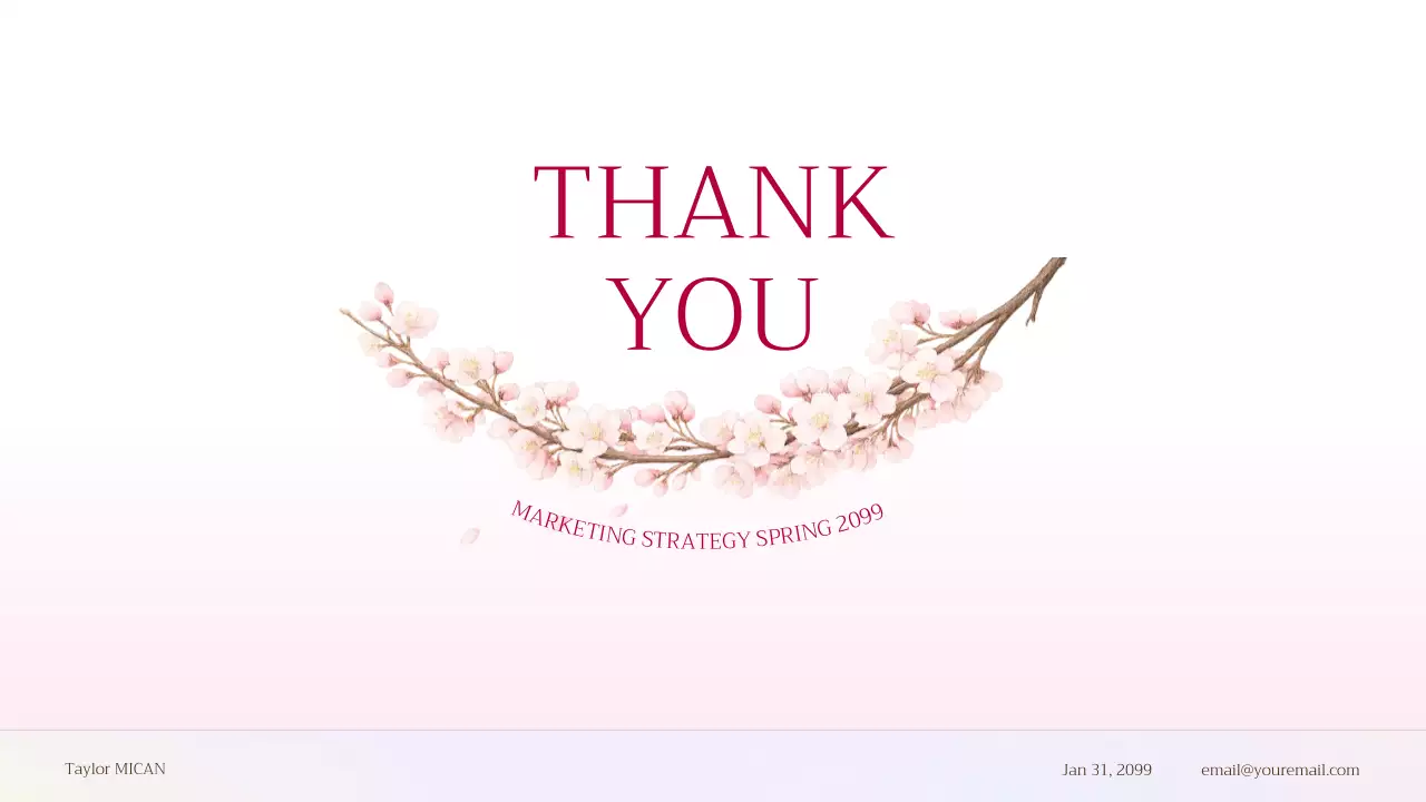 분홍색 심플 마케팅 전략 기획서