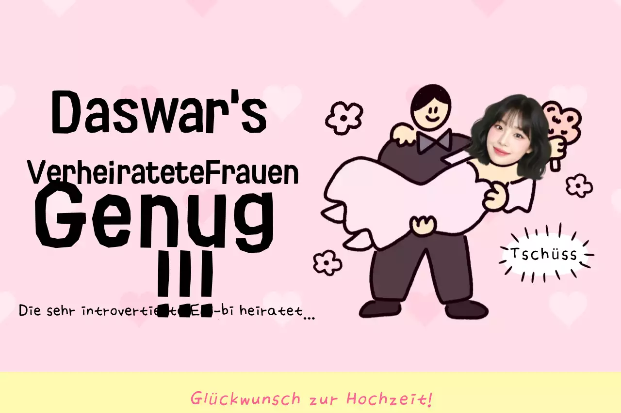 Rosa und niedliche Hochzeitsgratulationsnachricht