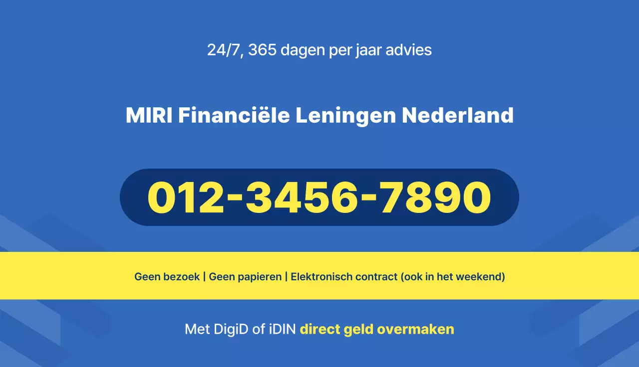 Blue Simple Pre-financiële leningactie