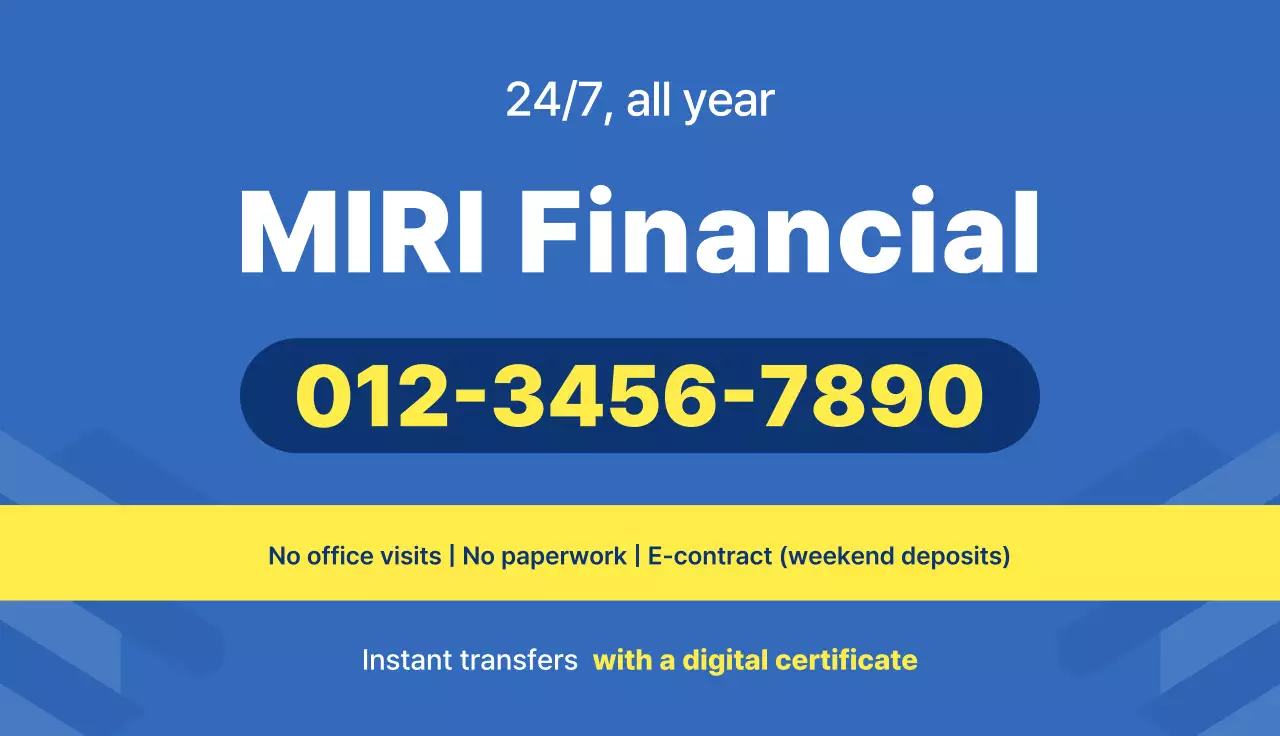 Blue Simple Pre-financial Loan Promotion